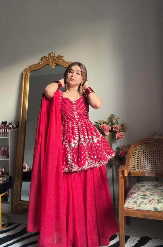 Gulabi Sarara Suit Set