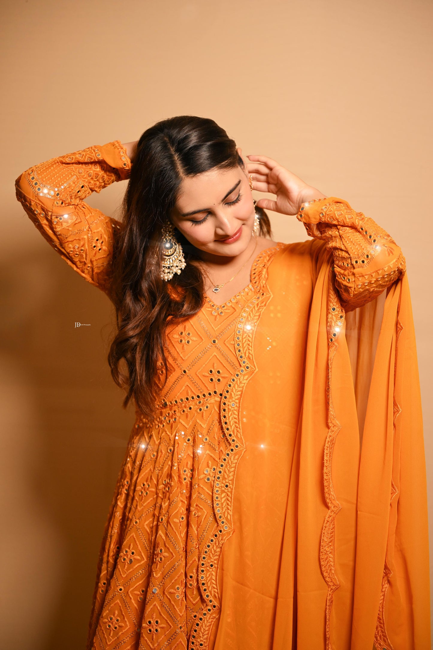 MUSTARD'S COLOUR PREMIUM ANARKALI SUT custmize anarkali