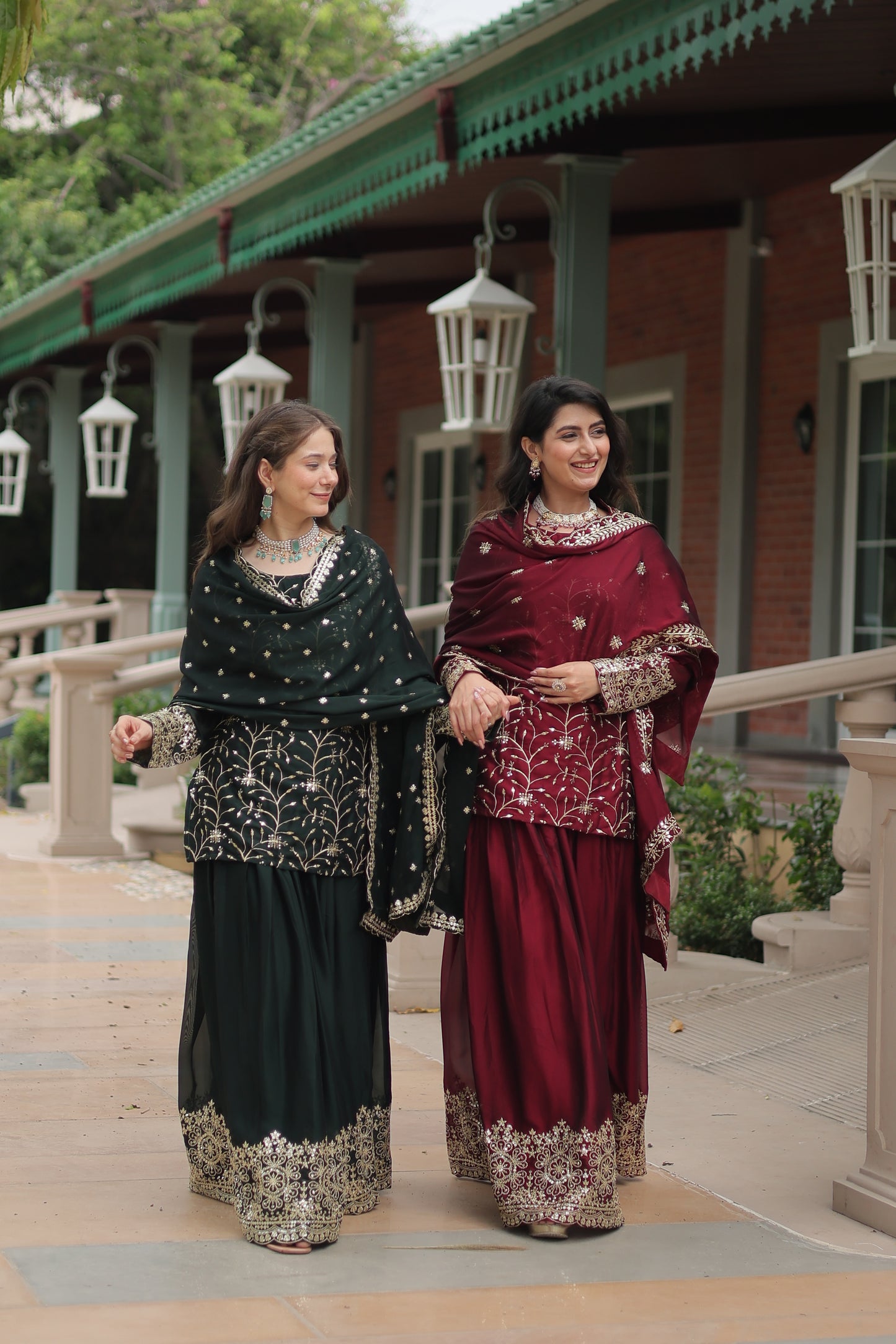 Avni's Designer Readymade Kurti Plazoo Dupatta Set