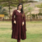 DERRY'S COFEE COLOURED ANARKALI SUIT SET - 02