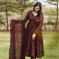 DERRY'S COFEE COLOURED ANARKALI SUIT SET - 02