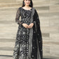 DAMINI'S BLACK COLOURED ANARKALI SUIT SET - 03