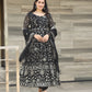DAMINI'S BLACK COLOURED ANARKALI SUIT SET - 03