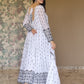 WHITE'S COLOURED ANARKALI SUIT SET