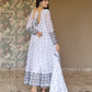 WHITE'S COLOURED ANARKALI SUIT SET