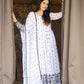 WHITE'S COLOURED ANARKALI SUIT SET