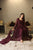 VIBHUTI'S WINE COLOURED ANARKALI SUIT SET - 06