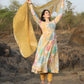 CORONA'S&nbsp;MULTI&nbsp; COLOURED ANARKALI SUIT SET - 08