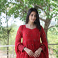 RUKMANI'S MAROON COLOURED ANARKALI SUIT SET - TD09
