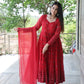 RUKMANI'S MAROON COLOURED ANARKALI SUIT SET - TD09