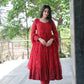 RUKMANI'S MAROON COLOURED ANARKALI SUIT SET - TD09