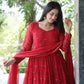 RUKMANI'S MAROON COLOURED ANARKALI SUIT SET - TD09