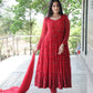 RUKMANI'S MAROON COLOURED ANARKALI SUIT SET - TD09