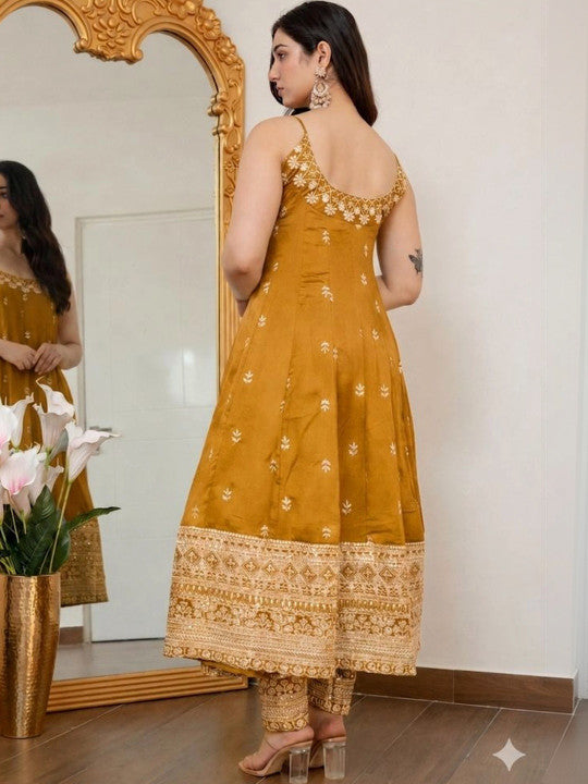 Alveera Vichitra Silk Febric Suit Set