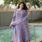 CHANDANI'S SKY BLUE COLOURED ANARKALI SUIT SET - 10