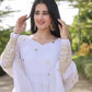 MANVI'S WHITE COLOURED ANARKALI SUIT SET - 11