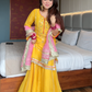 Simar`s Yellow Sharara Suit Set