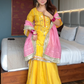 Simar`s Yellow Sharara Suit Set