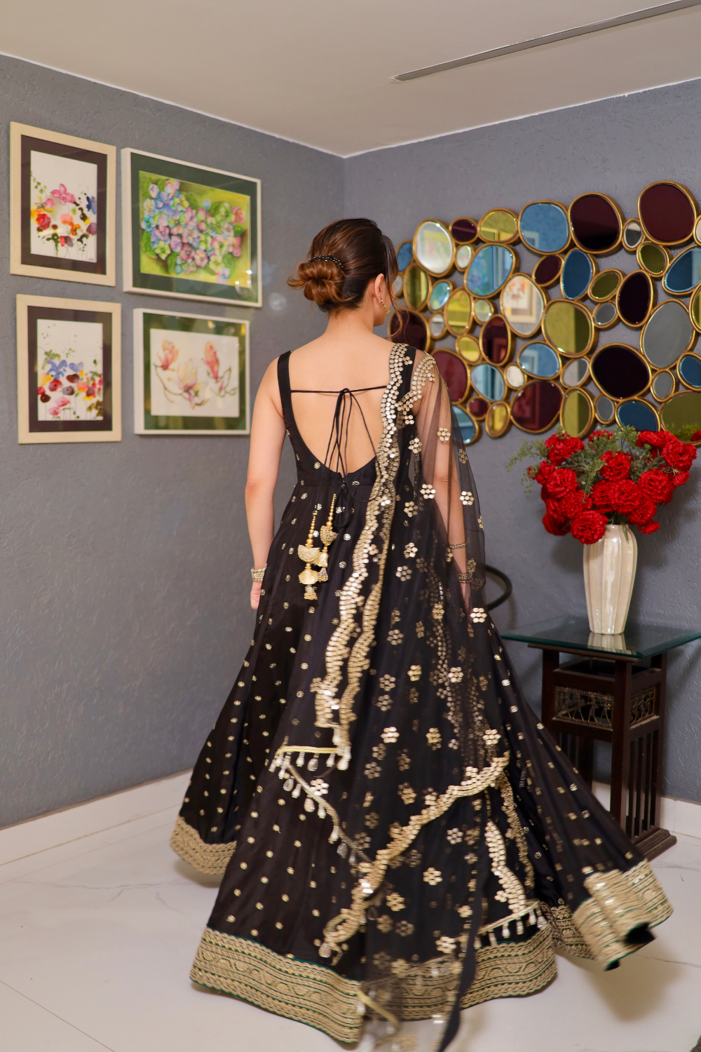 Pankhkhudi'S Black Colour Trending Suit Set