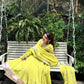 Krupa Traditional Perot Anarkali Suit Set