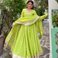 Krupa Traditional Perot Anarkali Suit Set