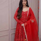 Dipika'S Red Colour Trending Suit Set