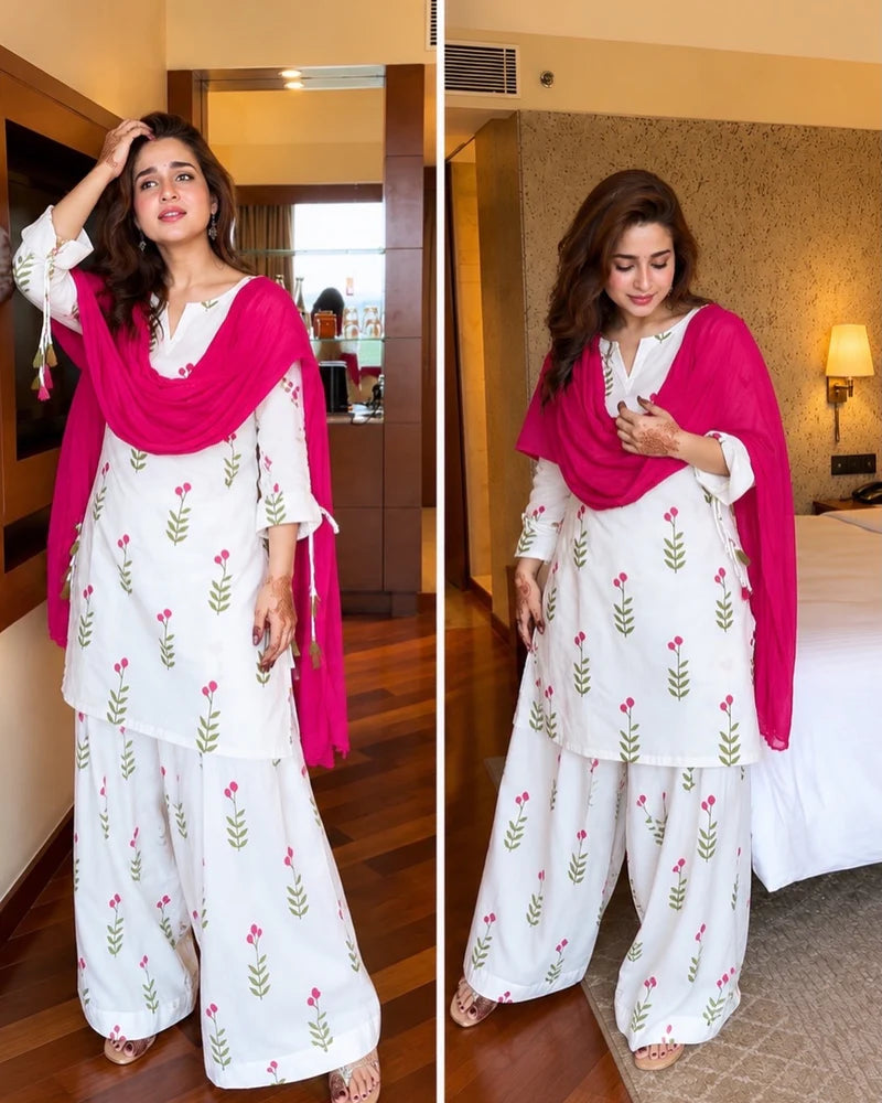 Aayesha  Floral Farshi Suit Set