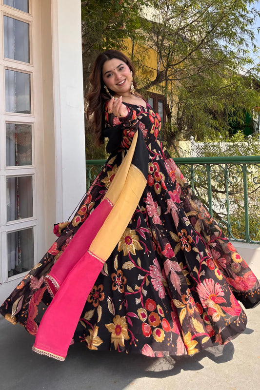 Mahira Floral Anarkali Suit Set