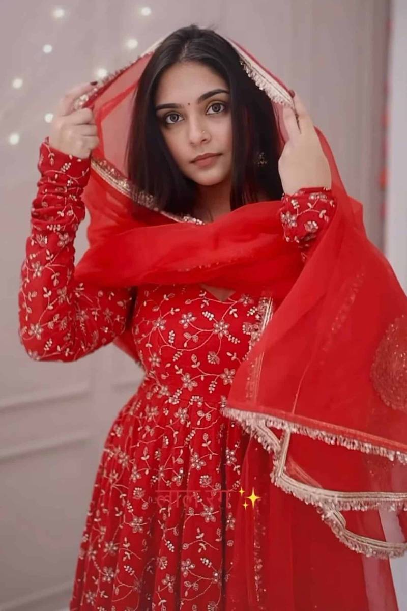 Dipika'S Red Colour Trending Suit Set