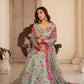 DESIGNER READYMADE GOWN AND Dupatta SINON FABRIC SUIT SET *TD-126*