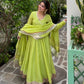Krupa Traditional Perot Anarkali Suit Set