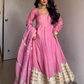 PRIYANKA'S PEACH COLOUR TRENDING ANARKALI SET