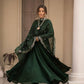 GREEN COLOUR  READYMADE ANARKALI SUIT SET