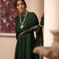 GREEN COLOUR  READYMADE ANARKALI SUIT SET