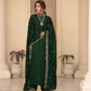 GREEN COLOUR  READYMADE ANARKALI SUIT SET