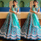 Sky Blue's Premium Quality Heavy Traditional Lehenga Choli