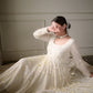 KAIRA'S OFF WHITE BADLO DESIGNER READYMADE GOWN SUIT SET .