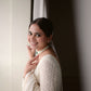 KAIRA'S OFF WHITE BADLO DESIGNER READYMADE GOWN SUIT SET .