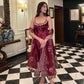 Alveera's' Vichitra Silk  Febric  Suit Set