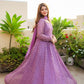 PURPLE COLOUR   GOWN SUIT SET