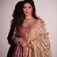 Shavi's' Peach Havy Zimmy Chu Royal Elegant Suit Set