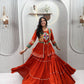 Navratri Special Orange  Gamathi Work Lehenga choli