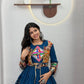 Navratri Special Rama Gamathi Work Lehenga choli