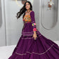 Navratri Special Purple Gamathi Work Lehenga choli