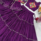 Navratri Special Purple Gamathi Work Lehenga choli