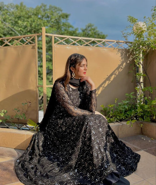 Shahnaz's Lakhnawi Premium Anarkali Suit Set