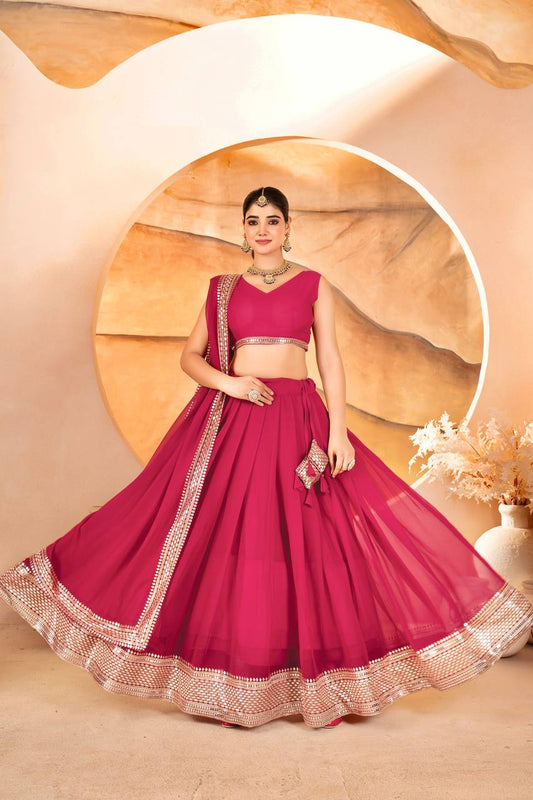 Katalina's Pink Coloured Party Wear Lehenga Choli