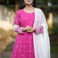 RANI PINK *READYMADE*ANARKALI*SUIT*SET TD-6040