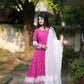 RANI PINK *READYMADE*ANARKALI*SUIT*SET TD-6040