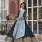 KAIRA'S RAMA PREMIUM DESIGNER READYMADE GOWN SUIT SET .